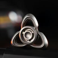 Steel Stainless Hand Fidget Spinner Best Metal Fingertip Spinning Top Tip Gyro Edc Relieve Stress Easing Toy Adults Anti Anxiety gray
