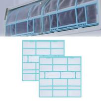 2pcs Dustproof Filter Screen For Midea Air Conditioner Indoor Unit Anti-Dust Mesh Replacement Accessories PVC