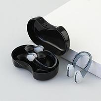 Summer Swimming Earplugs/Nose Clip Set Silicone Waterproof Sleep Anti-noise Ear Plugs Diving Outdoor Water Sports Accessories black