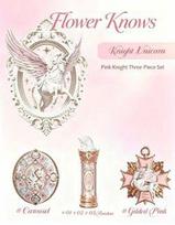 Knight Unicorn set from Flower Knows: palette for the under-eye area, blush and lipstick rožinė/balta