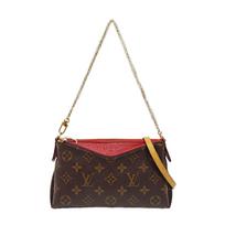 [Pre-Owned] Pallas Clutch Classic Monogram Canvas Leather Chain Bag - Good #1MIB6RC ONE SIZE brown