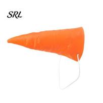 Carrot Nose for Costume Fake Nose, Clown Cosplay Prop, Realistic Snowman Accessory Vegetable Mask with Elastic Lanyard Halloween Party, Stage One Size 1pc orange