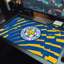 leicester city football club Mouse Pad Large Gaming Table Cushion Non-slip Laptop Tablet Big Mousepad XXL Mat Mini PC Playmat With Lock edge_xia 30cmx60cm(11.8x23.6inch) black