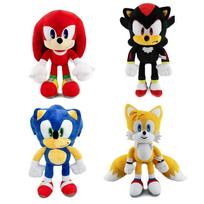 Sonic ir Draugai 12 colių pliušinis minkštas žaislas (Stiliai skiriasi) Uodegos, Knuckles arba Shadow