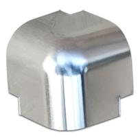Universalus aliuminio dėžės sunkvežimio kampų apsaugas - Storas viršutinis apsaugas nuo susidūrimo Silver Small Round Aluminum Corner gray