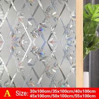 1 ritininis namų dekoro lipdukas beicuotas privatumas 3D dekoratyvinė langų stiklo plėvelė nuo UV spindulių 30x100cm gray