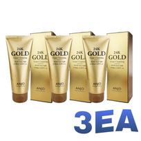 24K Gold Foam Cleansing / 100ml x 3ea Value Pack / Deep Purifying & Vitalizing / Made in Korea beige