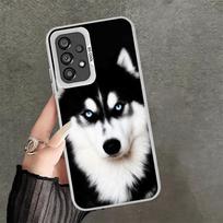 Alaskan Husky Cute Dogs Soft Phone Case for Samsung A17 A16 A15 A14 A13 A57 A56 A55 A54 A53 A37 A36 A35 A34 A33 A26 A25 A24 A23 Samsung A55 black