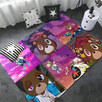Hot Singer Kanye West Kitchen Mat Nordic Style Bedroom Living Room Doormat Home Balcony Anti-Slip Doormat Area Rug 40x60cm pink