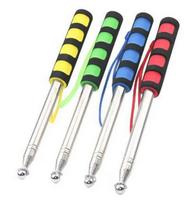 Stainless Steel Gymnastics/Dance Ribbon with 1.2m Retractable Pole 5cm*6m Ribbon Rainbow black
