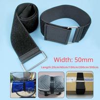 1pcs 50mm Width Velcro Nylon Cargo Straps Luggage Straps Motorcycle Car Outdoor Camping Bags Straps Travel Accessories black