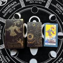 Gold Foil PVC Waterproof Tarot Cards Set with Paper Instructions juoda