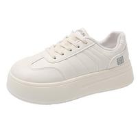 Retro Woman Shoes All-Match Clogs Platform Casual Female Sneakers Wedge Basket 2024 Creepers Small Sports New Summer Leisure 35 balta