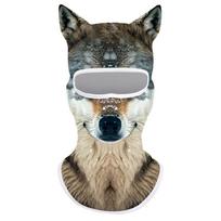 1Pcs Animal Balaclava Motorcycle Motocross Ski Snowboard Hat 3D Cat Ski Balaclava Animal Face Covering Full Face Hood Masque A12 gray