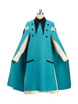 Witch Hat Atelier Coco Cosplay Full Set Cape Dress Pointed Hat Waist Belt Medieval Witch Outfit Halloween Costume S žalia
