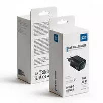 Blue Star Nano VT-335 travel charger | 65W | PD, QC, GaN | USB-C, USB-A | black