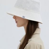 MINETI Small Classic Label Herringbone Bucket Hat F 10825 MT 54cm Small Head Only White brown