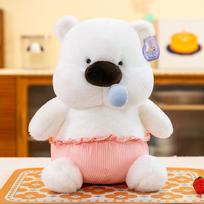 Snot bear plush toy bear cloth doll bed throw pillow doll sleeping doll birthday gift doll 23cm brown