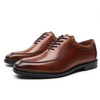 Vyriški laisvalaikio batai Retro Užtrauktukas Vyriški oficialūs batai Biuro Verslo Aukštos kokybės Vyriški Šventiniai Vestuviniai 38 brown