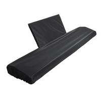 88 klavišų pianino klaviatūros apsauga nuo dulkių su natų stovelio dangteliu Elektrinio pianino dangalas Atsparus dulkėms Plaunamas su sutraukiamu raišteliu 134x44cm black