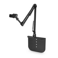 Adjustable Floor Tablet & Phone Stand Holder with Flexible Arm for Bedside & Live Streaming black