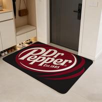 drink D-Dr Pepper Floor Mat Flannel Door Mat Non-Slip Absorbent Washable Indoor Home Rug 40x60cm brown