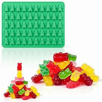 50 Cells Gummy Molds Trays Bear Shapes Pudding Mould High-quality Candy Molds  Kitchen Tools žalia