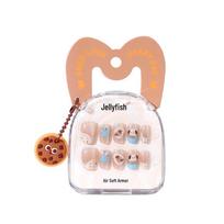 24-Piece Girlish Cute Press-On Nail Stickers - Wearable Finished Nails for Women, 2026 Nail Tips, Cross-Border Design beige