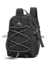 Schoolbag taro purple fog ash series niche nylon mountaineering backpack college student couple outdoor outing camping backpack black