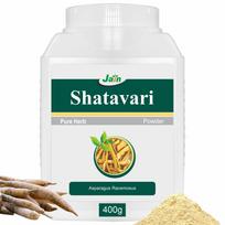 Jain Organic Shatavari Powder 400g | Pure Ayurvedic Herbal Supplement for Women’s Wellness, Reproductive Health, Menstrual Balance, Fertility, La