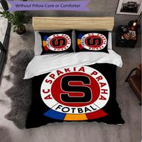 Sparta Prague 3 Piece Bedding Set Soft Duvet Cover Set with Pillowcases Printed Bedroom Decor Set for Home 135cm*200cm