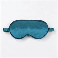 Double-Sided Pure Silk Sleep Eye Mask Light Blocking Breathable Adjustable Eye Cover for Students Dorm Nap Travel Use A3 blue