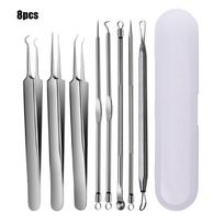 Acne Pimple Extractor Tweezer Skin Care Tool Kit Blackhead Removing Face Care Tool Pimple Removing sidabras