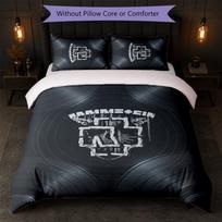 Rammstein Print 3Pcs Bedding Set Duvet Cover With Two Pillowcases Soft Bed Linen For Household Bedroom 135cm*200cm