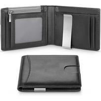 Rfid Business Men Wallets Womens Credit Card Holder Money Bags Slim Money Clip Luxury Billfold Short Wallets for Women Carteras gray