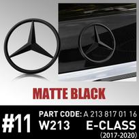 GLC GLB ABS Galinės Žvaigždės Emblemos Juodos Sidabrinės Galinės Bagažinės Žvaigždės Logotipo Lipdukai Ženkleliai Mercedes-Benz E43 AMG (W213) 2017-2020 A213 1PC matinė juoda spalva