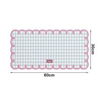 New Non Slip Extra Large Mouse Pad Plaid Pattern PVC Desk Mat Pink Blue Computer Desk Mat Office Desk white