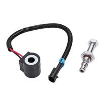 Solenoid Valve Coil and Hydraulic Spool Valve Stem Elements Kit Replacement for 653 751 753 763 773 863 864 873 883 963 Skid Steer Loader 6667687 black
