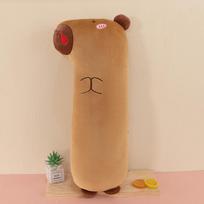 Kapibara throw pillow capybara doll sleeping doll girl sleeping doll super soft long pillow birthday gift 65cm beige
