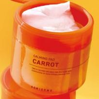SOMISOME Carrot Calming Pads 40 Pads – Soothing & Hydrating Toner Pads red