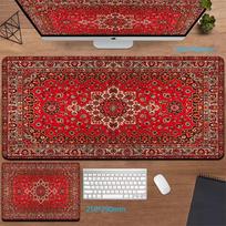 Persian Mouse Pad Large Xxl Big Office Carpet Mouse Mats Gamer Rug Desk Mat Computer Accessories Table Pads Speed Mousepad 30cmx60cm(11.8x23.6inch) red
