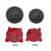 2 vnt. 80 mm 90 mm emblema Skoda Fabia 1 2 Octavia a7 RS Superb Rapid Yeti Karoq Vision automobiliui Priekinė Galinė Bagazines Dangčio Lipdukas jzfb61 2pcs 80mm matinė juoda spalva