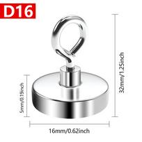 N52 Super Strong Neodymium Fishing Magnets Hooks Salvage Magnets Neodymium Magnet Searcher Powerful Neodymium Magnet for Fishing