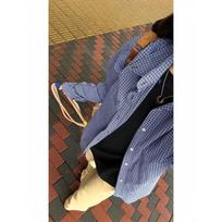 Women's Point Collar Long Sleeve Plaid Oversized Casual Blouse Button Down Shirt M black