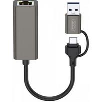 XO HUB018 USB-C / RJ45 gray