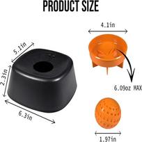Pet Liquid Lick Bowl - Gentle Feeder For Cats & Dogs,Interactive Lick Mat Plaything With Rolling Ball, For Wet Food & Yogurt, Counter-Choke brown