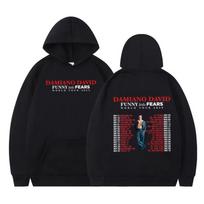 Album Funny Little Fears Damiano David World Tour Hoodies Men Women Long-sleeved Casual Oversized Pullover S black