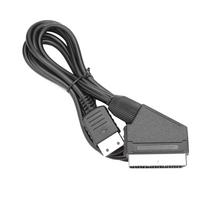 RGB Scart Cable For SEGA Dreamcast DC Replacement TV AV Lead Connection Cord Image Definition Improvement Audio Video Converter black