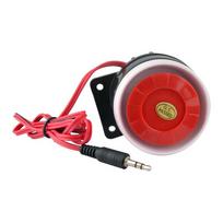 Loud Siren Alarm Indoor 120dB Wired Home Security Alarm Anti-Theft For Family Elevator ATM DC 12V ABS Material raudona