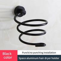 Hair Dryer Organizer Rack Bathroom Hairdryer And Straightener Holder Wall Mounted Shelves Accessories Blower Shelves Wb8022 Premium Quality black